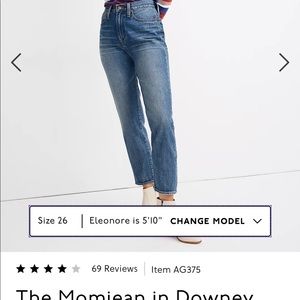 Madewell MomJean 34